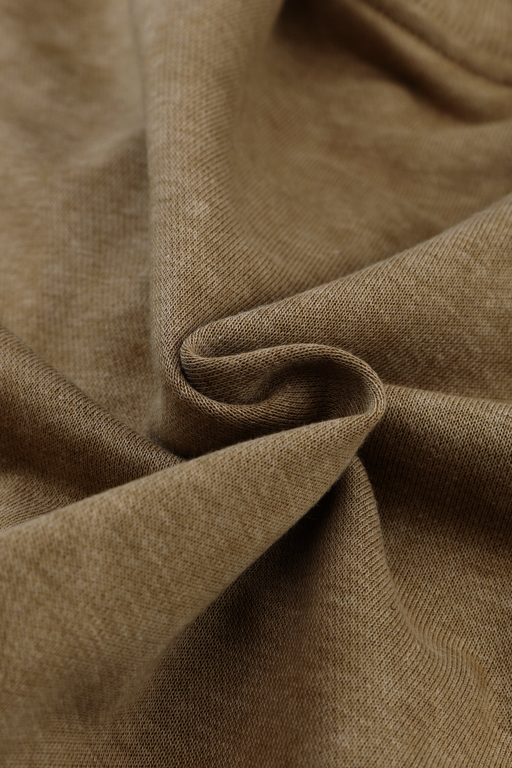 Khaki Twist Back Exposed Seam Oversized Pullover Sweatshirt