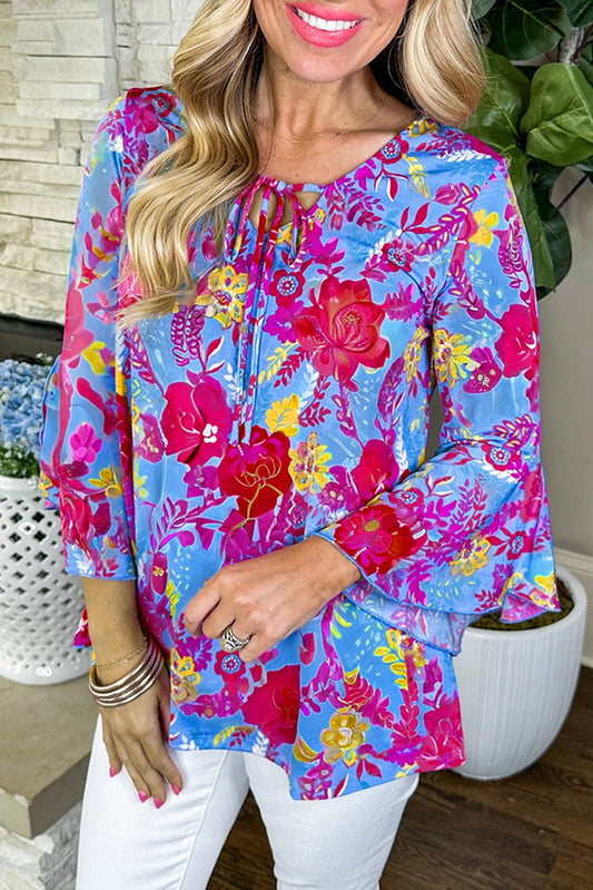 floral blouse