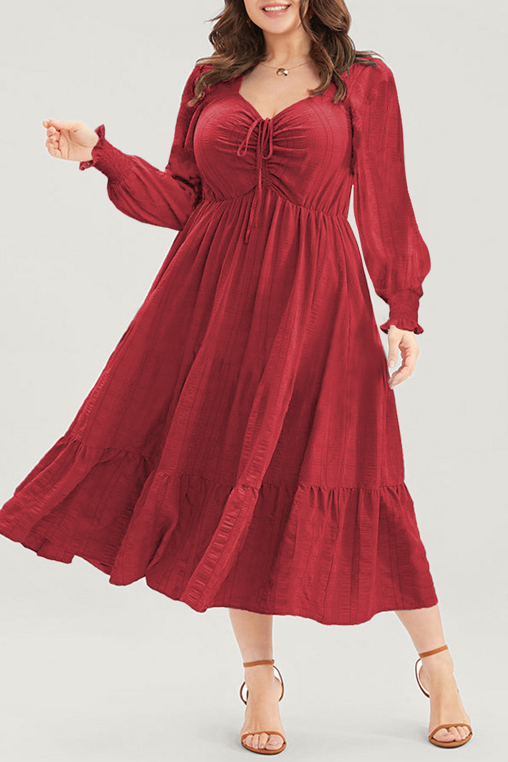long sleeve dress plus size