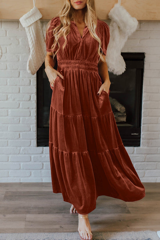 velvet shirt dress