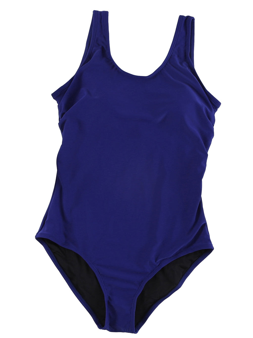 Elegant Navy Blue Cross Back Maillot Swimsuit