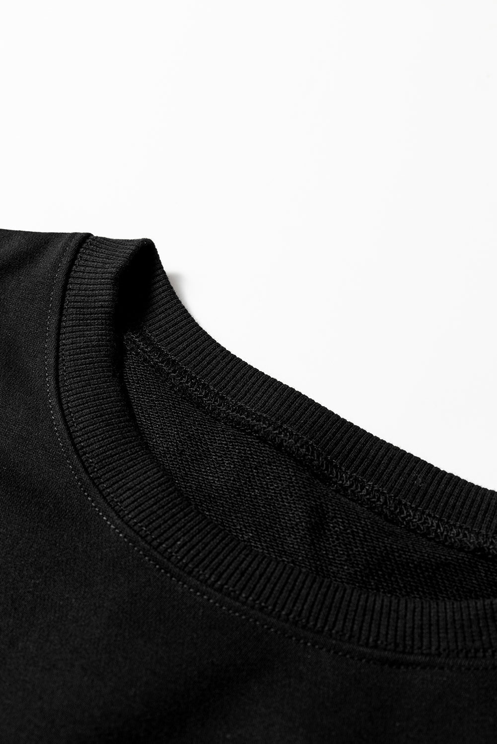 black sweatshirt dress