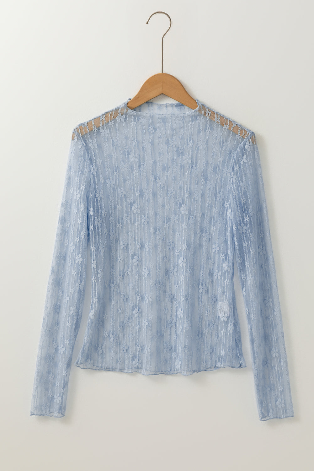 sheer floral top