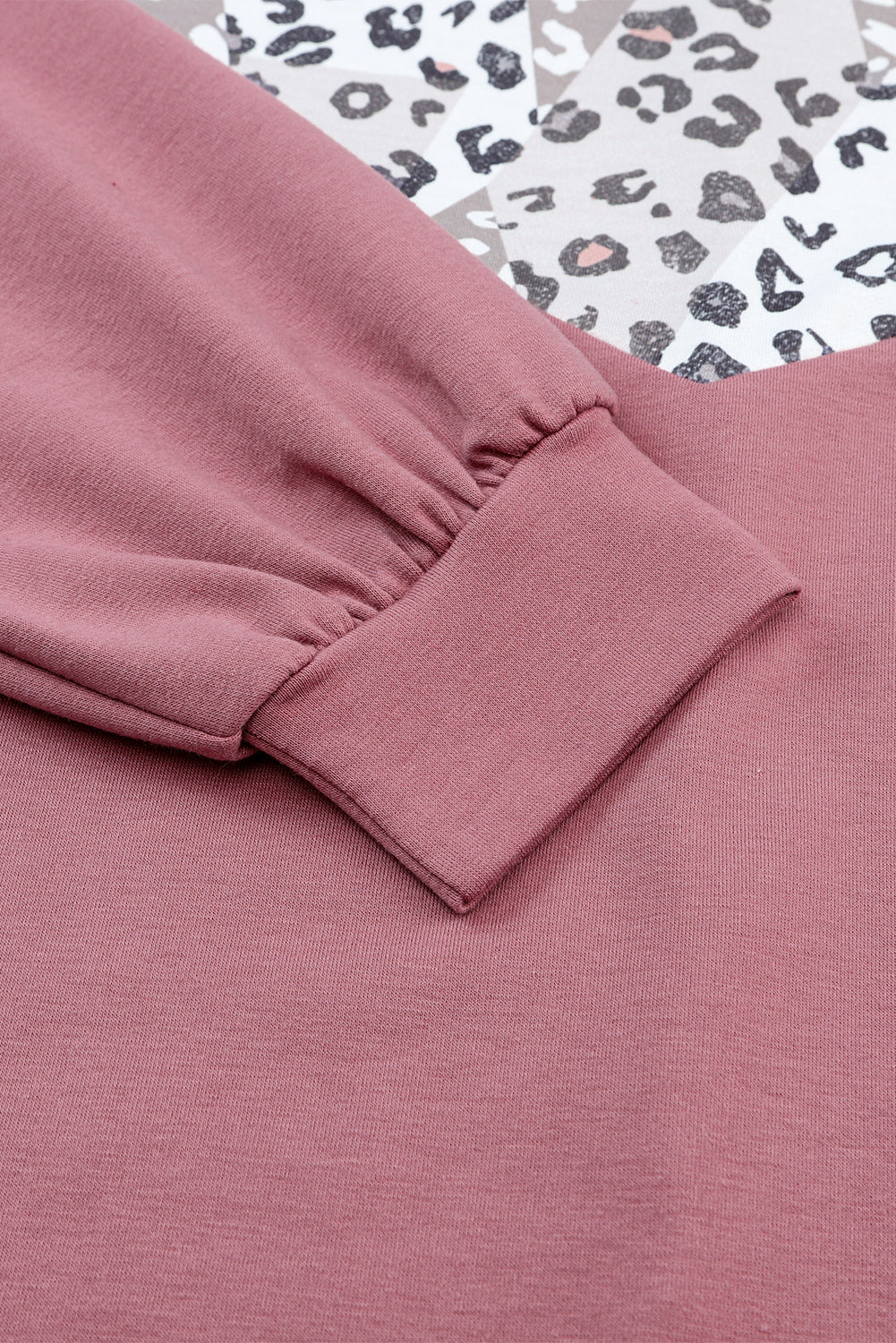 Leopard Animal Print Patchwork Top