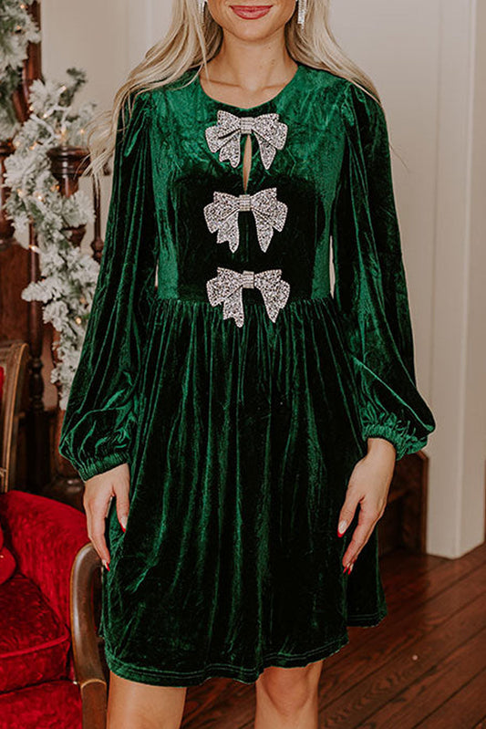 long sleeve mini dress