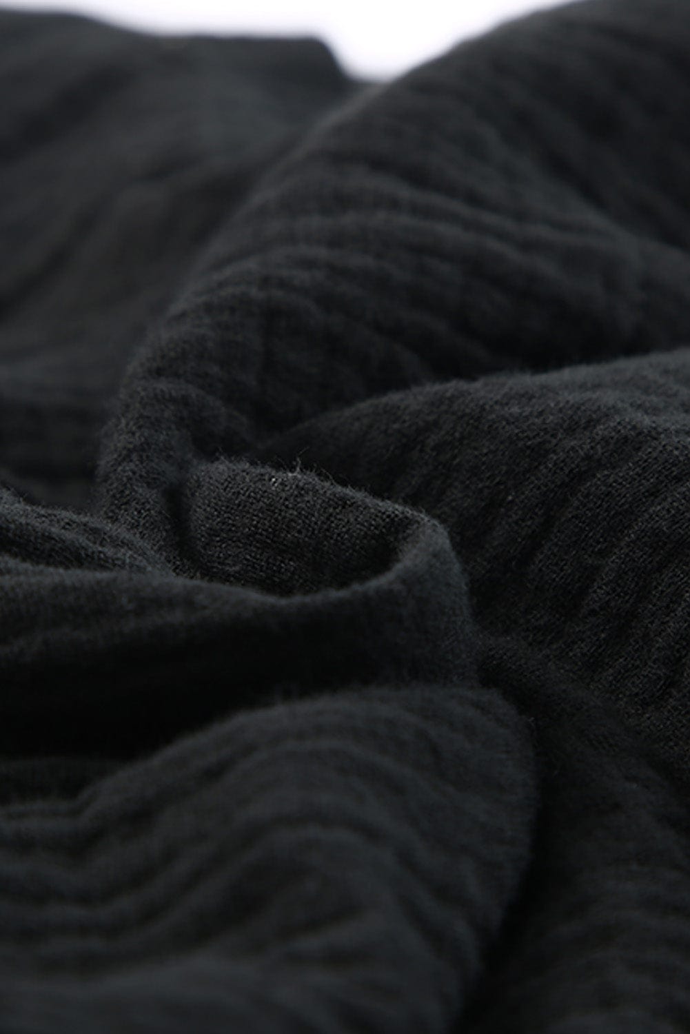 Flowy Black High Waist Ruffle Shorts