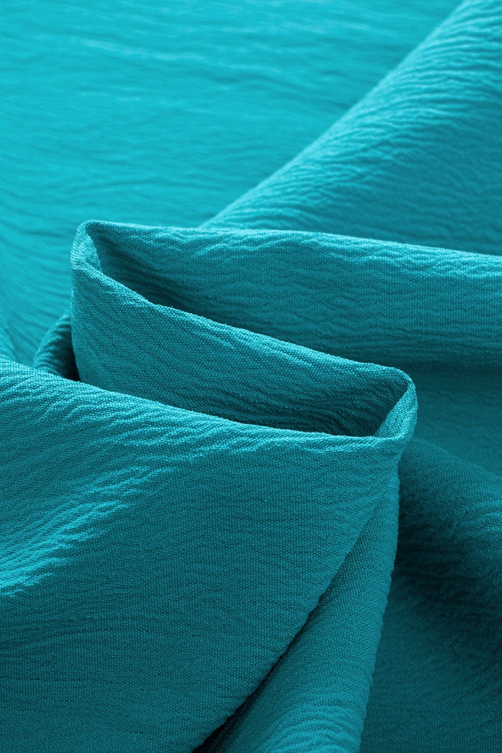 Green Tiered Ruffle-Sleeve Mini Dress with Handy Pockets