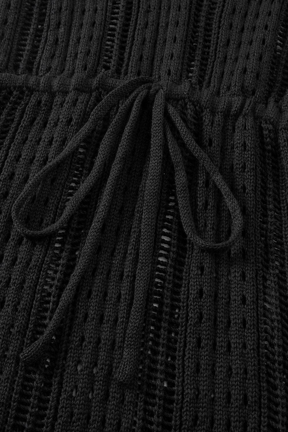 Hollow Knitting Long Sleeved Sweater - Raglan - Barcelet - Bare - Sabrina - Scoop