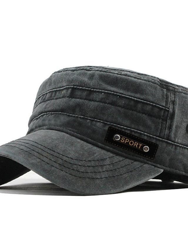 Four Seasons Casual Washed Cotton Flat Top Hat Unique Design Vintage Adjustable Fisher Caps Men Women Cap - LuckyFash™
