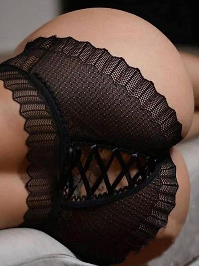 Women's Hot Pants Shapewear Lace Black Wine Blue Sexy Lace Stretchy Short Sports Solid Colored S M L XL 2XL - LuckyFash™