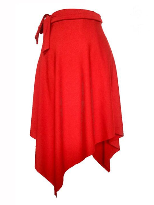 Latin Dance Skirts Pure Color Women's Training Performance High Spandex Women's Daily Skirts - LuckyFash™