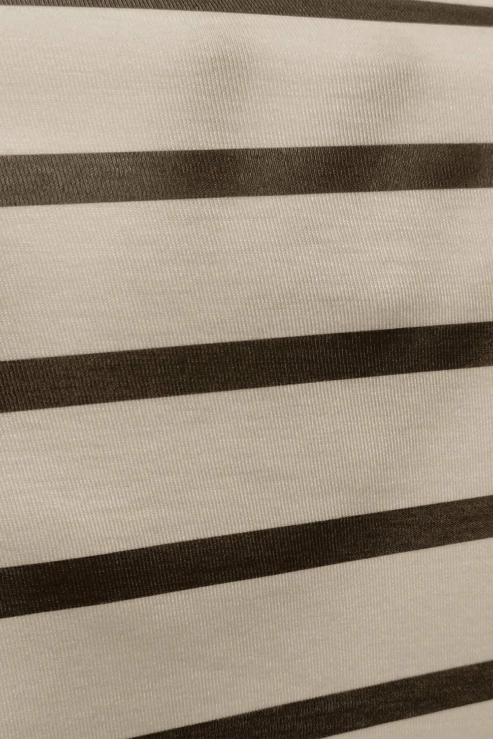 Khaki Striped Twist Detail Split Thigh Midi Dress