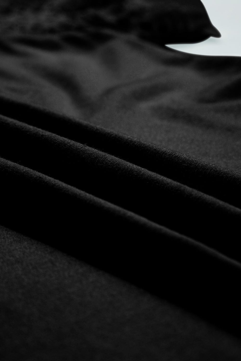 Lace Detailed Black Raglan Sleeve Tee for Women