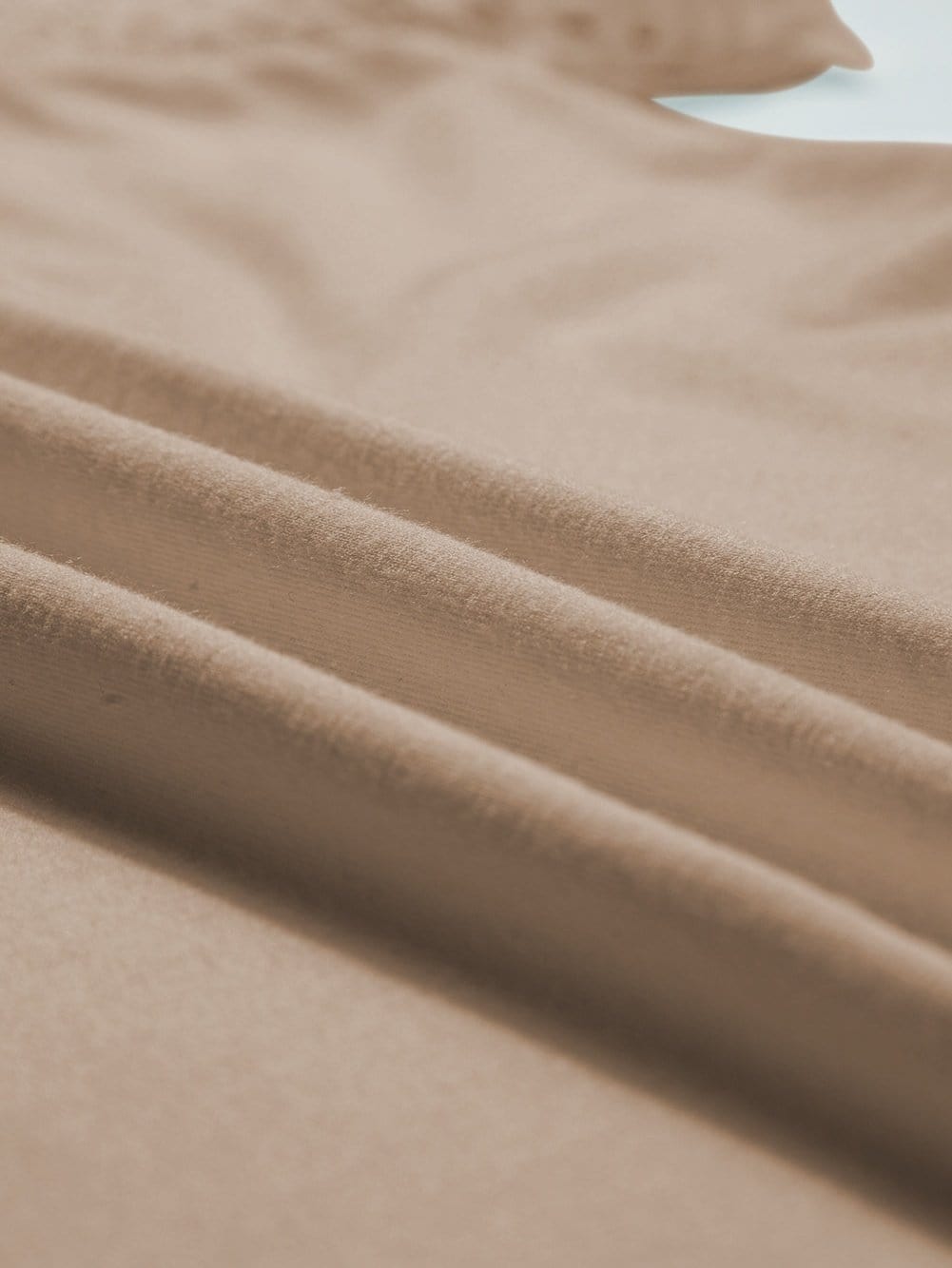Lace Embellished Pale Khaki Raglan Sleeve Tee