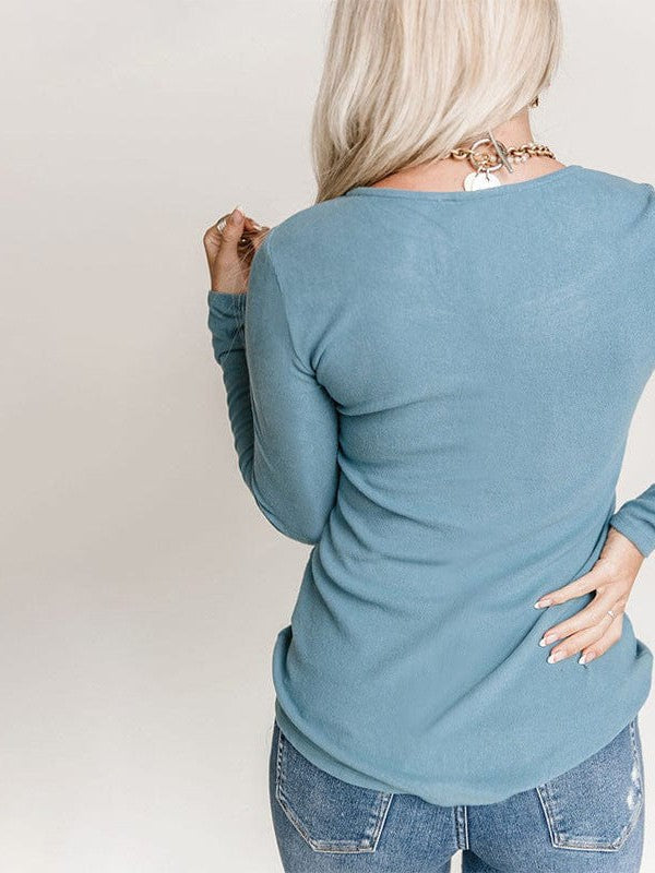 Lace Long-Sleeved Slim Fit T-Shirt for Women