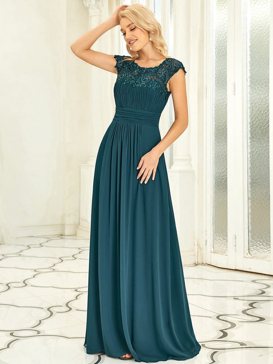 Lacey Chiffon Evening Party Gowns - Top Sellers