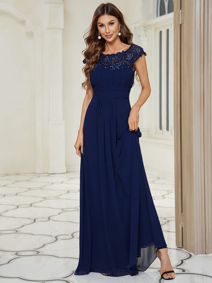 Lacey Chiffon Evening Party Gowns - Top Sellers