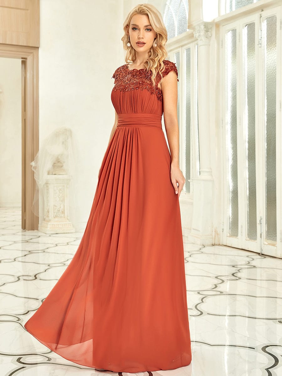 Lacey Chiffon Evening Party Gowns - Top Sellers