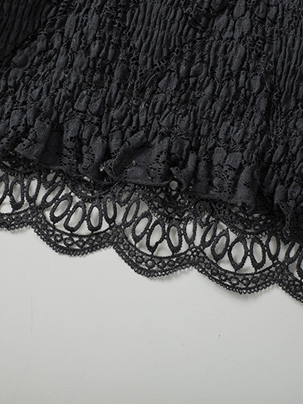 Lacy Black Strappy Bralette Top