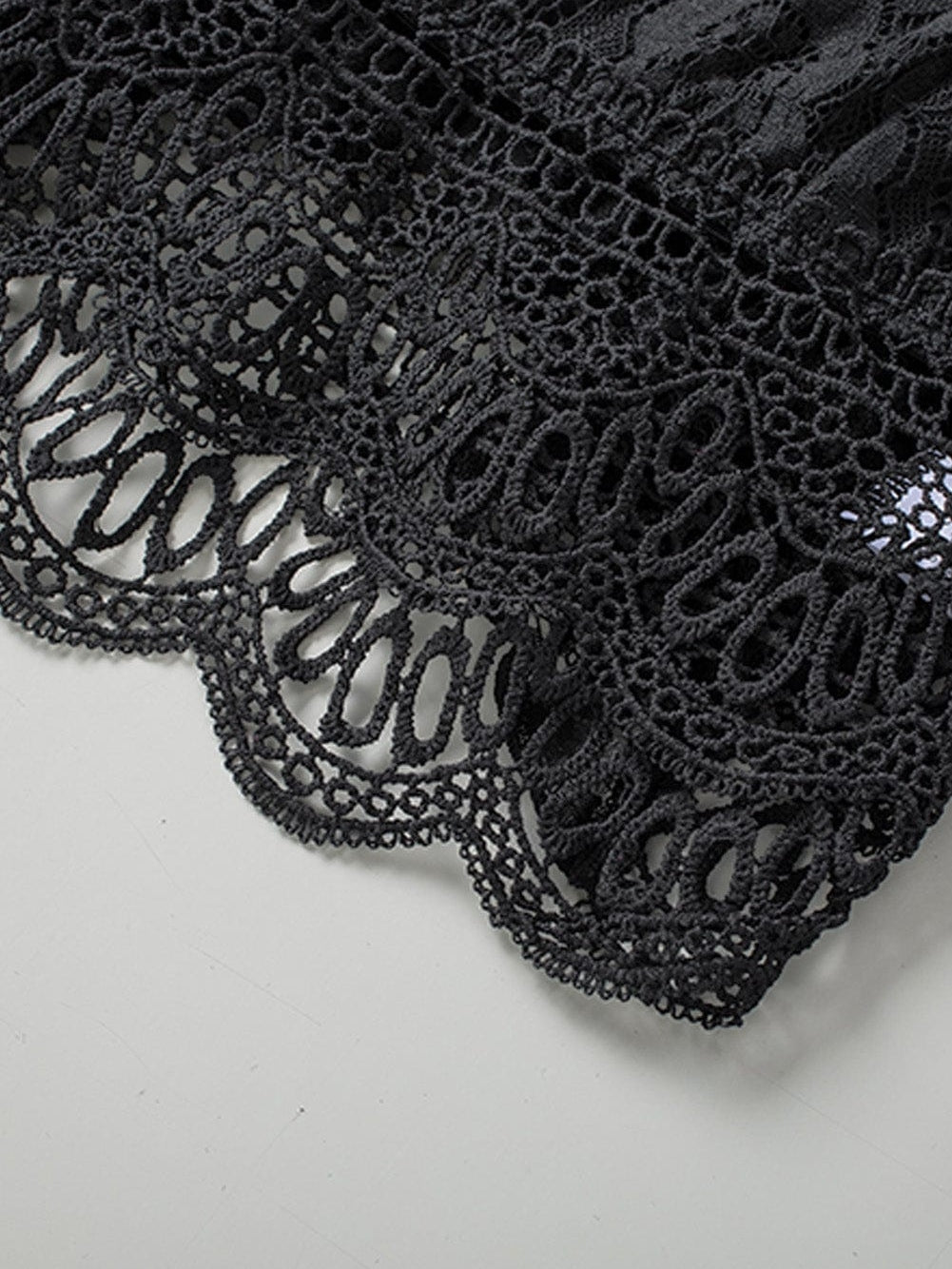 Lacy Black Strappy Bralette Top