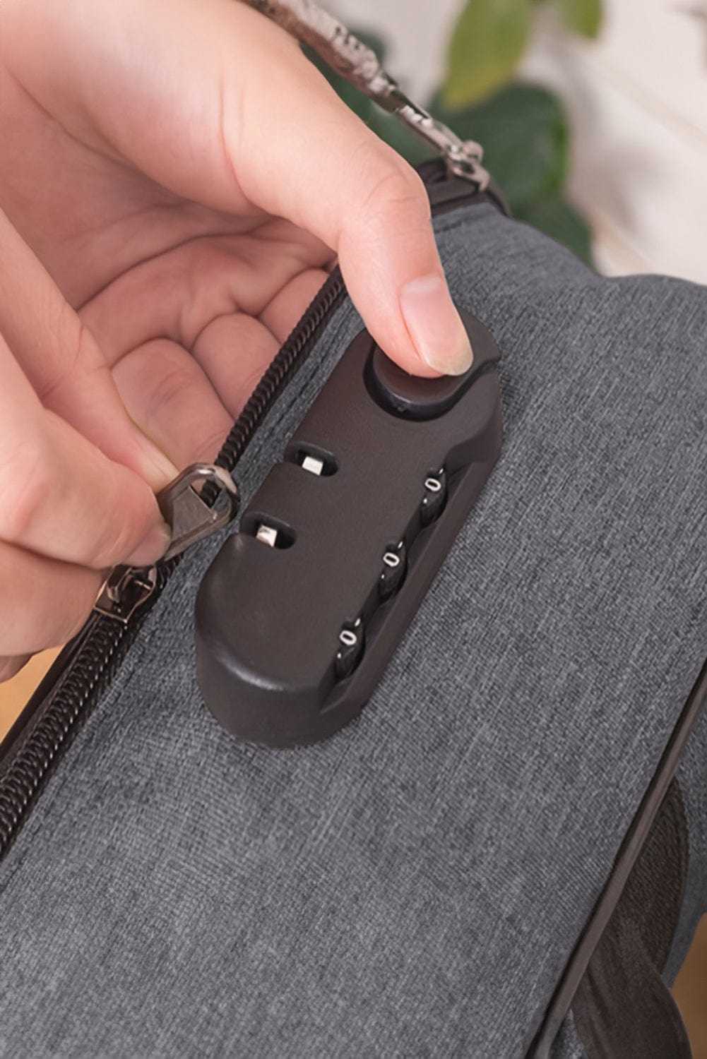 Large Capacity Dark Grey Certificate Organizer with Combination Lock