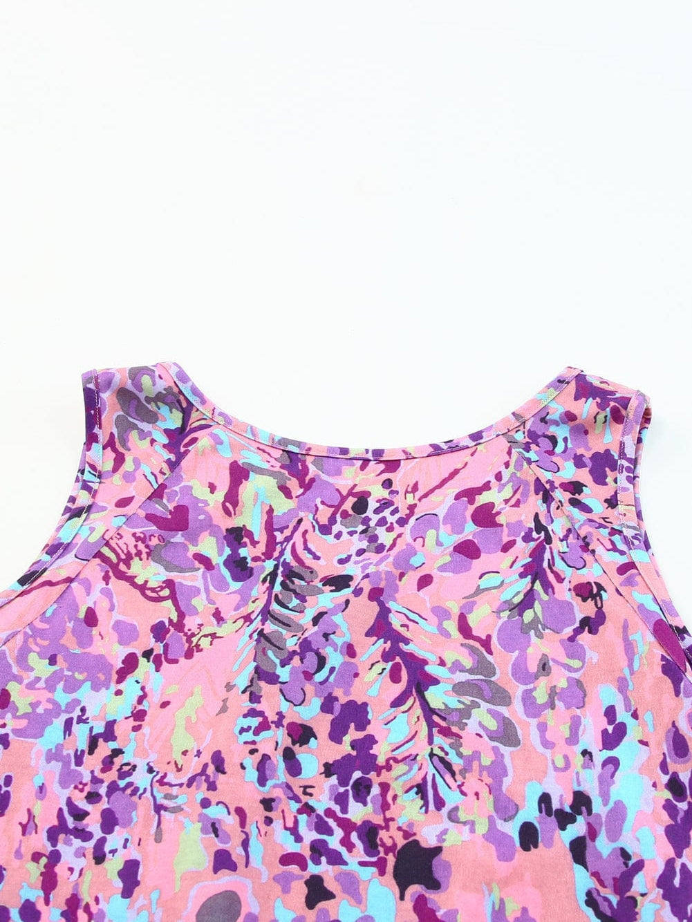 Lavender Blossom Cold Shoulder Floral Blouse