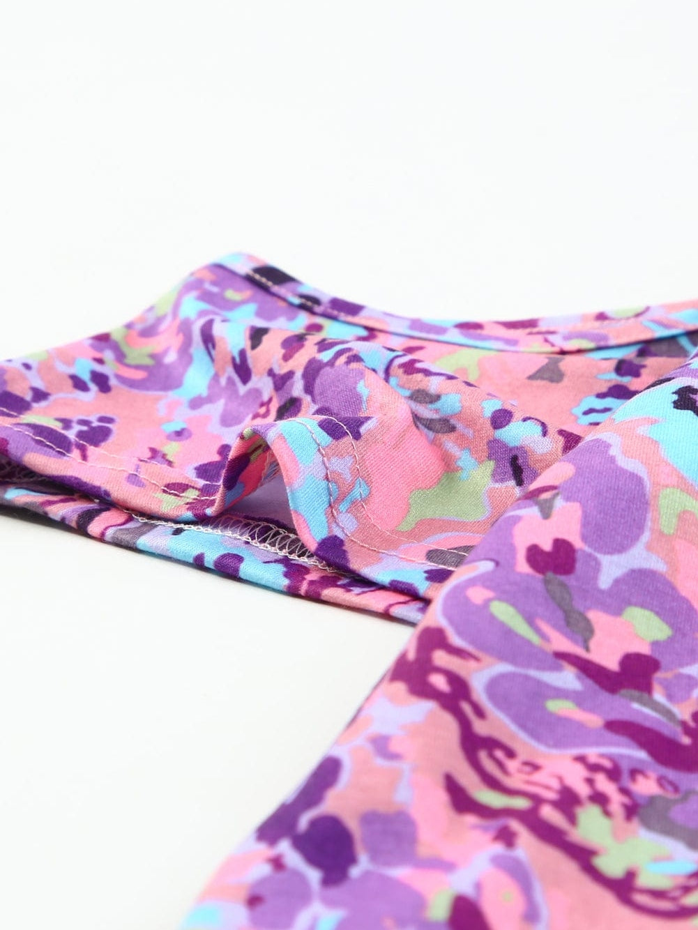 Lavender Blossom Cold Shoulder Floral Blouse