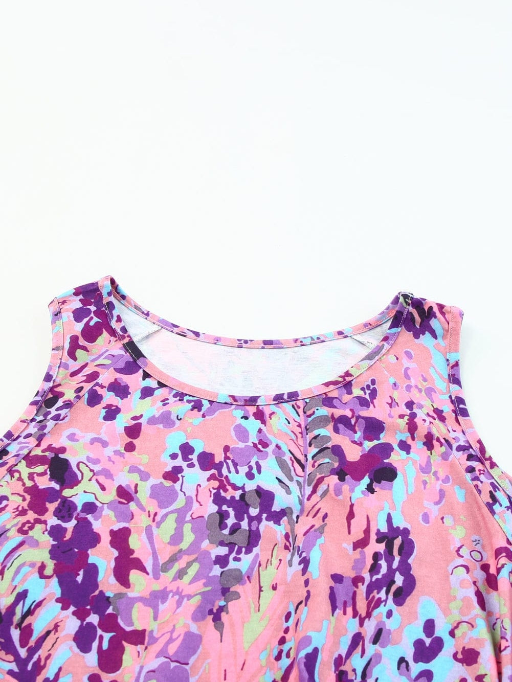 Lavender Blossom Cold Shoulder Floral Blouse