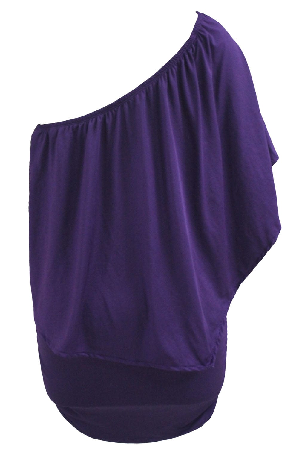 Layered Purple Mini Poncho Dress with Versatile Styling
