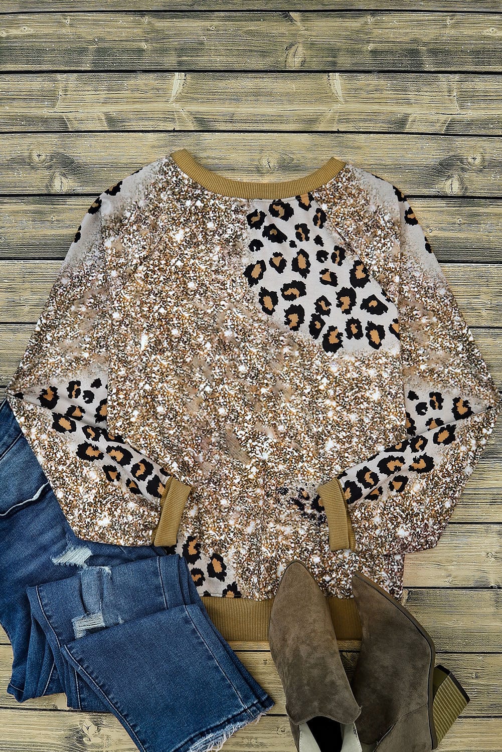 Leopard Harvest Truck Tie Dye Long Sleeve Tee