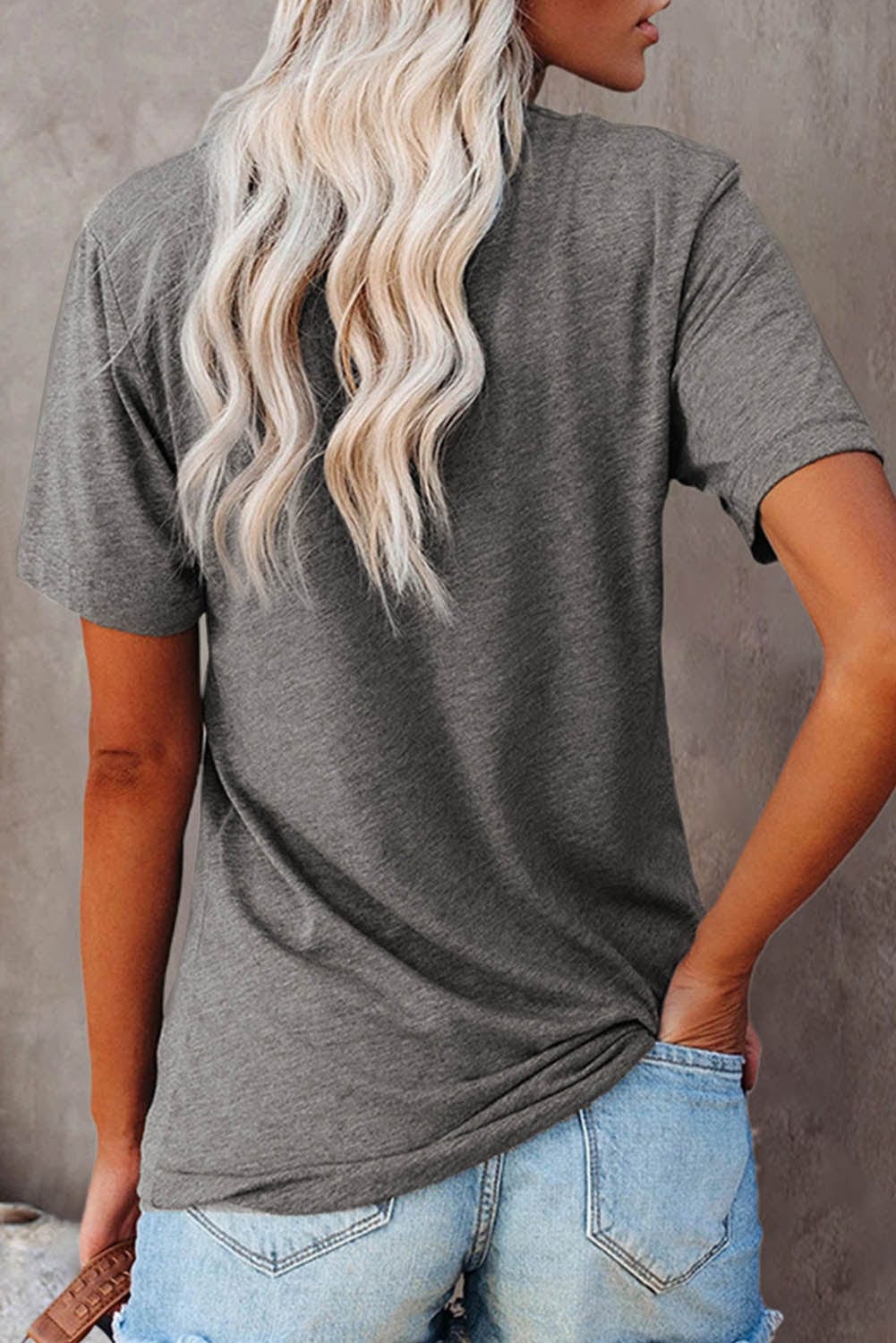 Leopard Heart Gray Be Kind Graphic T-Shirt for Women