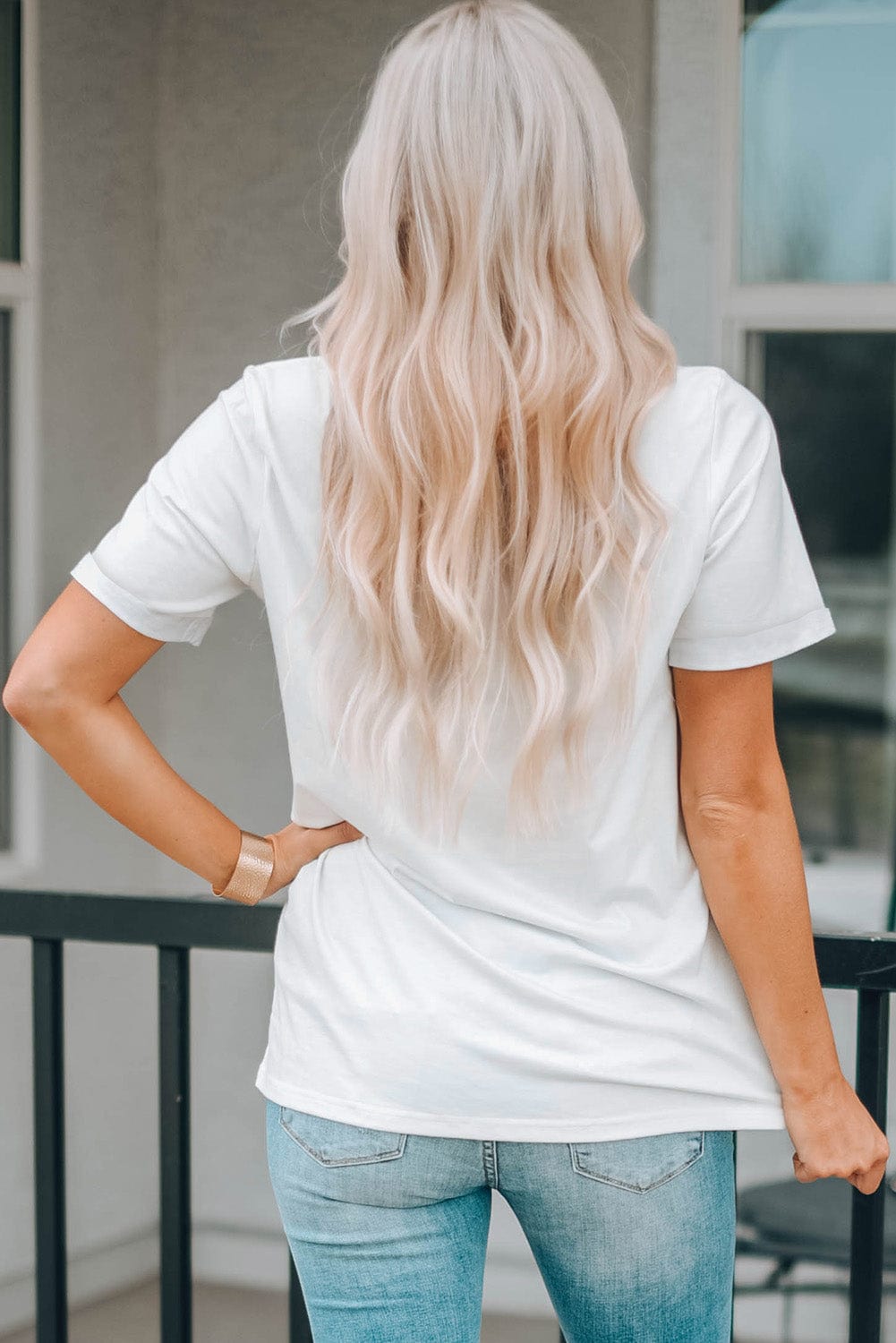 Leopard Heart Print White Western Valentine Tee