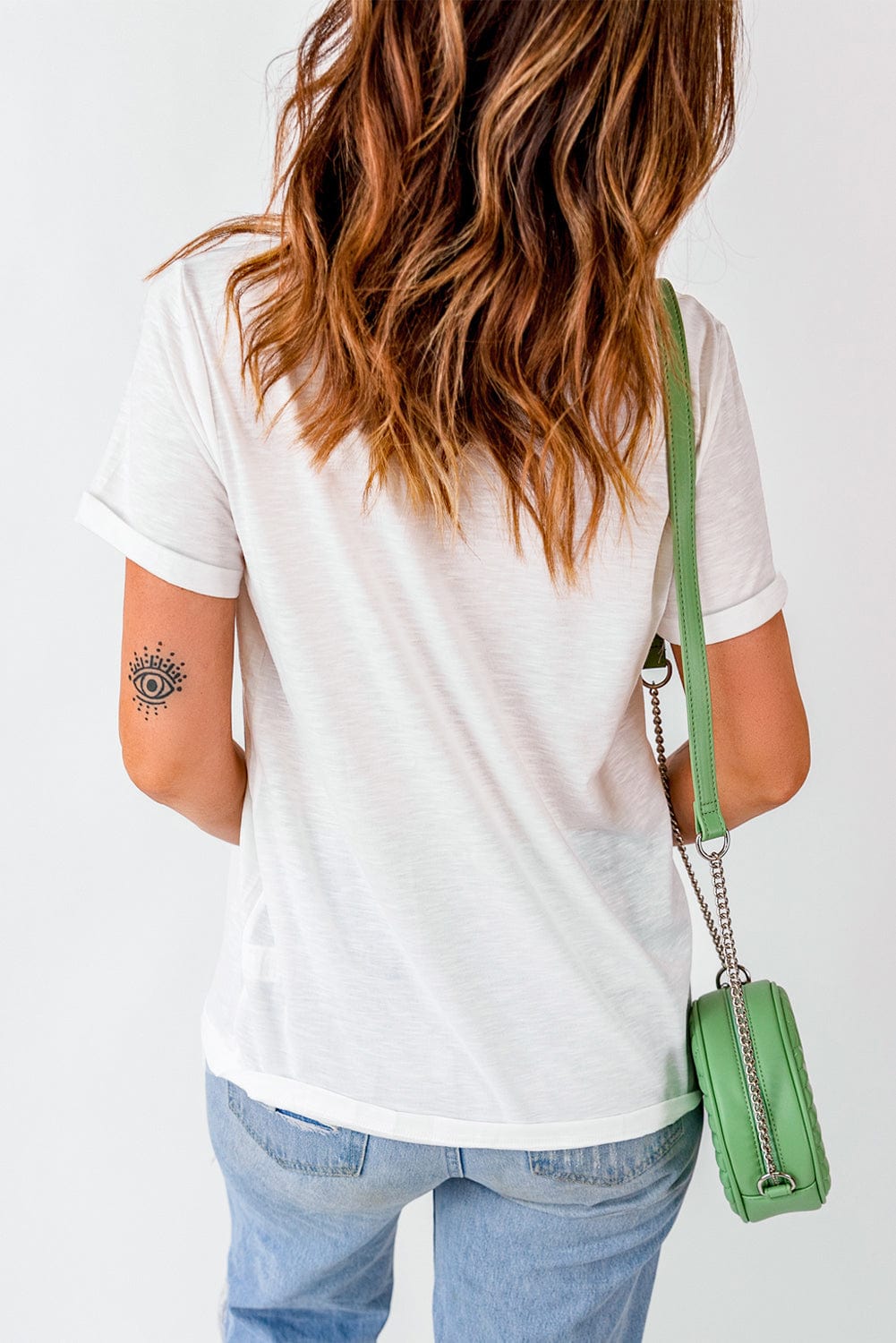 Leopard Heart Print White Western Valentine Tee