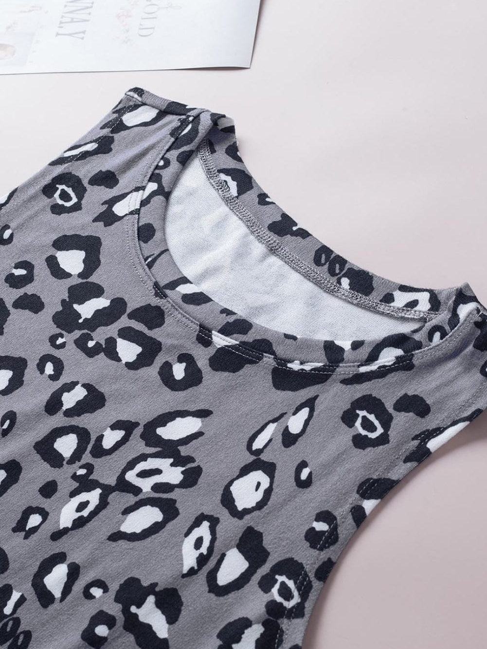 Leopard Lover's Essential Sleeveless Green Tank Top