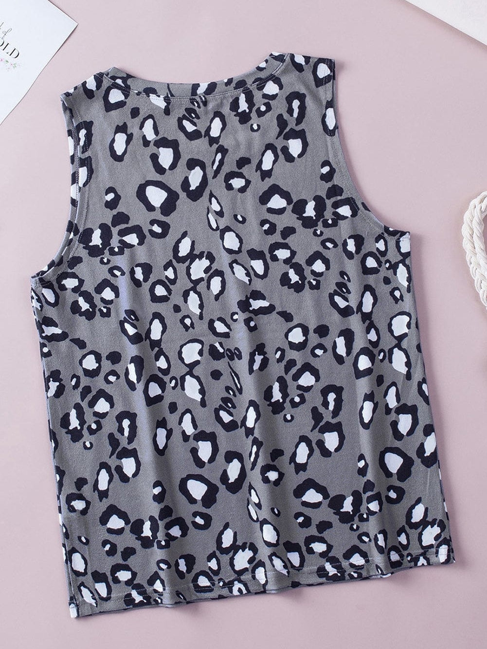 Leopard Lover's Essential Sleeveless Green Tank Top