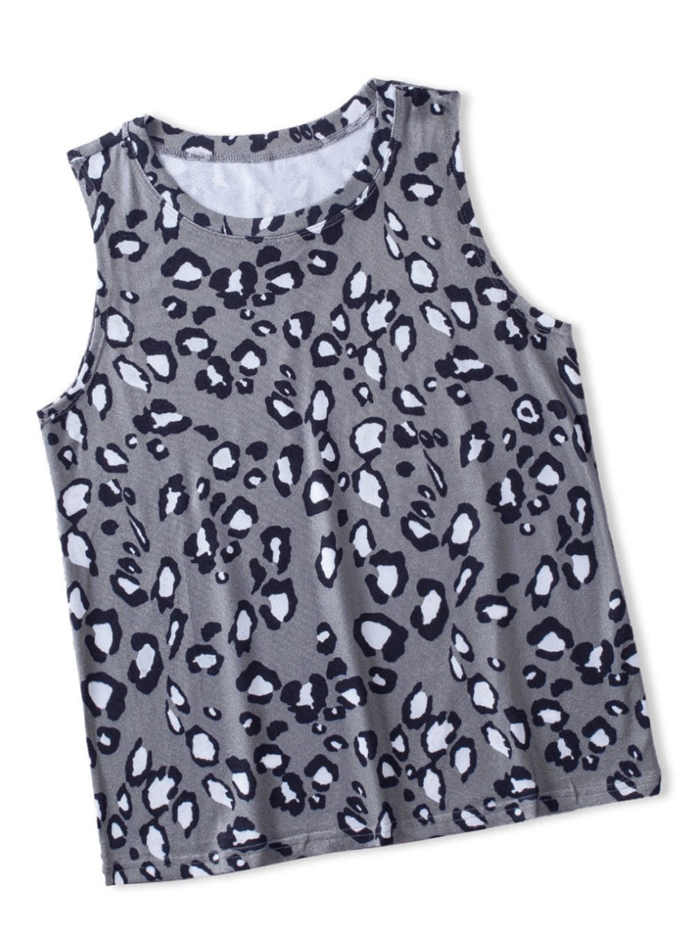 Leopard Lover's Essential Sleeveless Green Tank Top