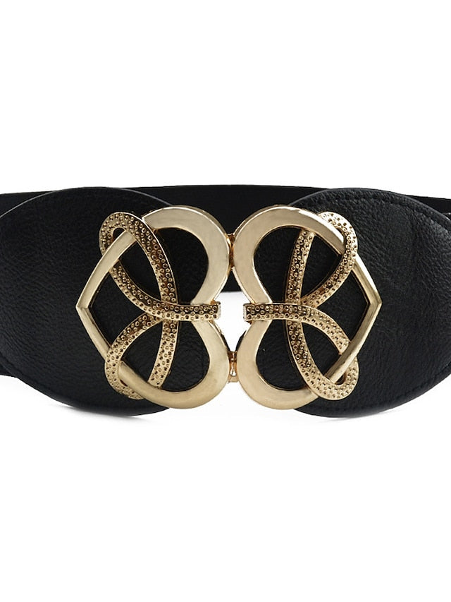 Women's Belt Oxford cloth White Black Khaki Brown Wide Belt Daily Dress Weekend Solid Colored / Basic / Party / Spring / Summer / Winter - LuckyFash™