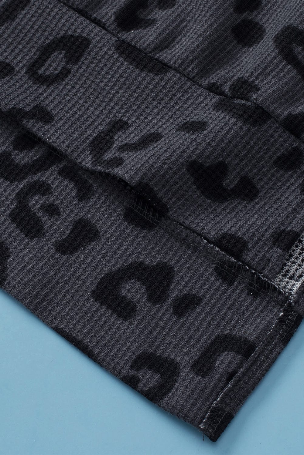 Loose Leopard Print Crew Neck Short Sleeve Dress