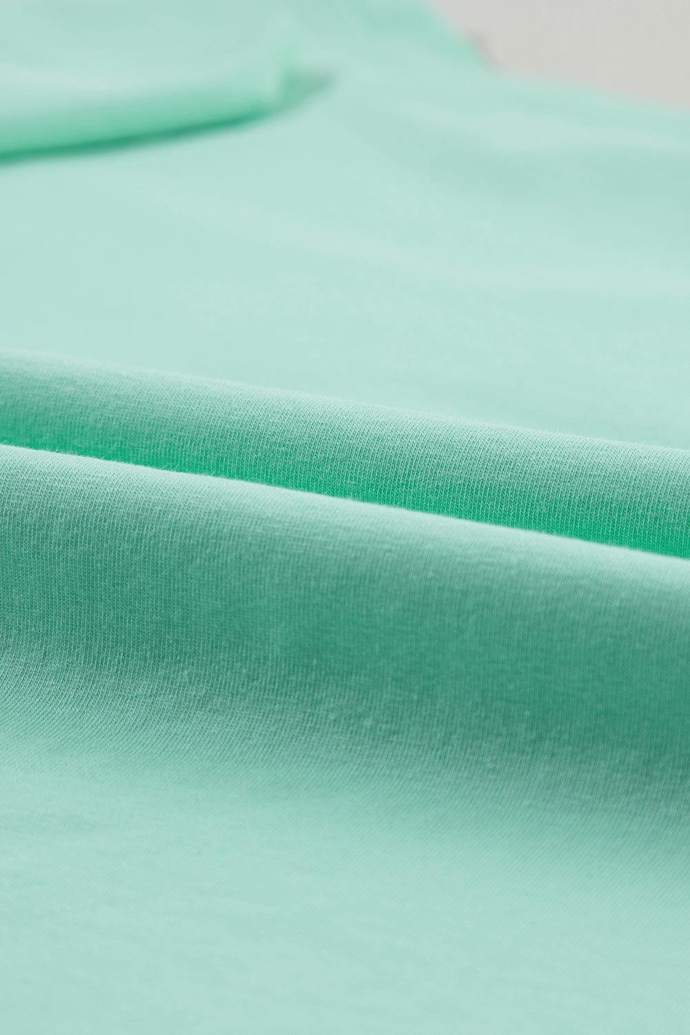 Moonlit Green Starry Colorblock Oversized Tee with Half Sleeves