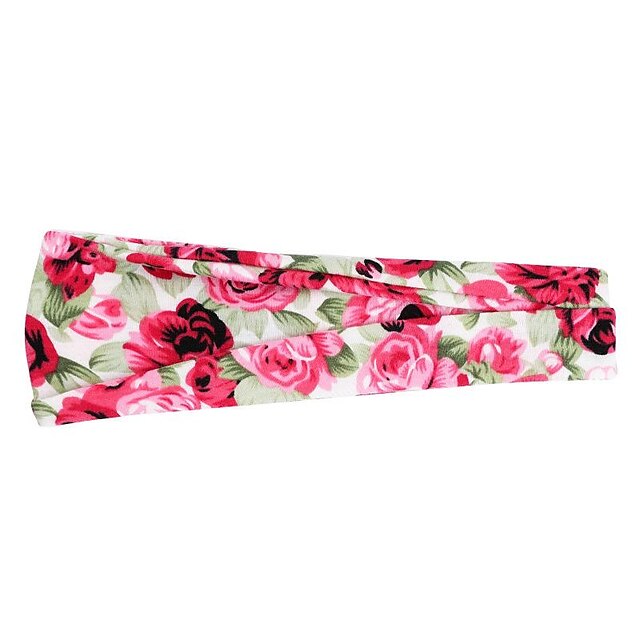 europe and the united states cross-border fashion sports hairband yoga bundle sweat-absorbing headband new ladies wide-brimmed printed headwear
