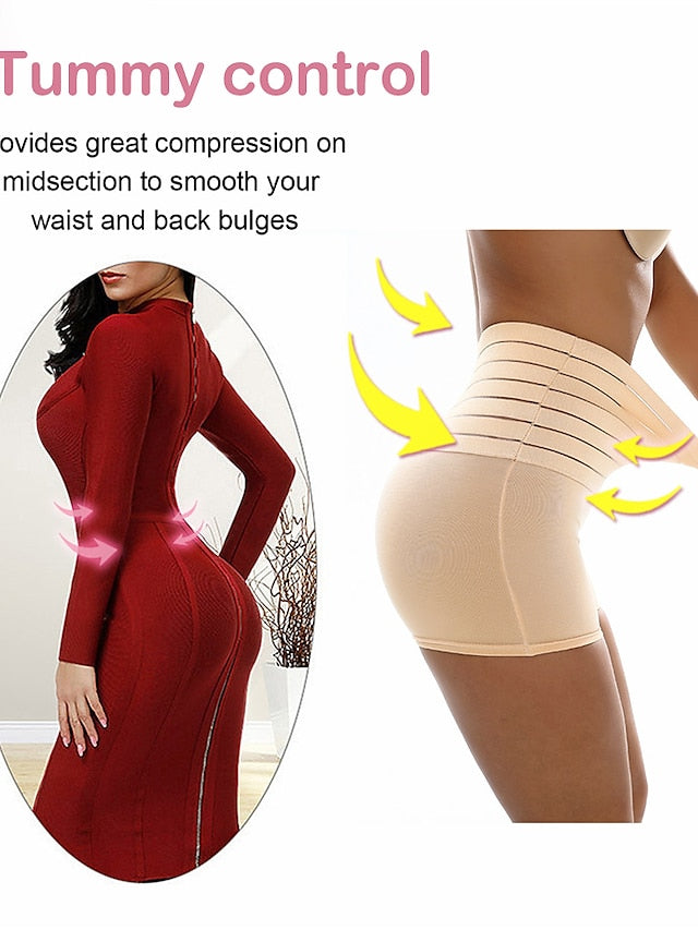 Corset Women's Control Panties Shapewears Office Running Gym Yoga Black White Khaki Cotton Sport Breathable Seamed Tummy Control Push Up Solid Color All Seasons - LuckyFash™
