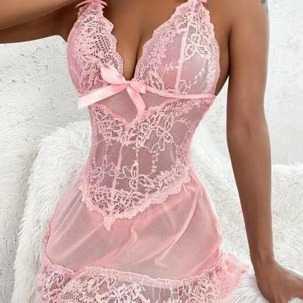Ladies Sexy Sexy Lace Lace Mesh Embroidered Skirt