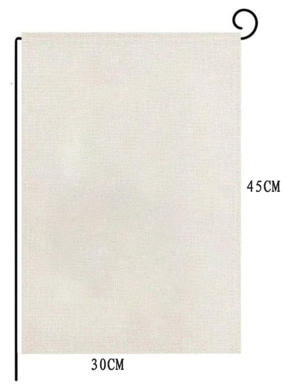 Personalized Beige Garden Flag Kit