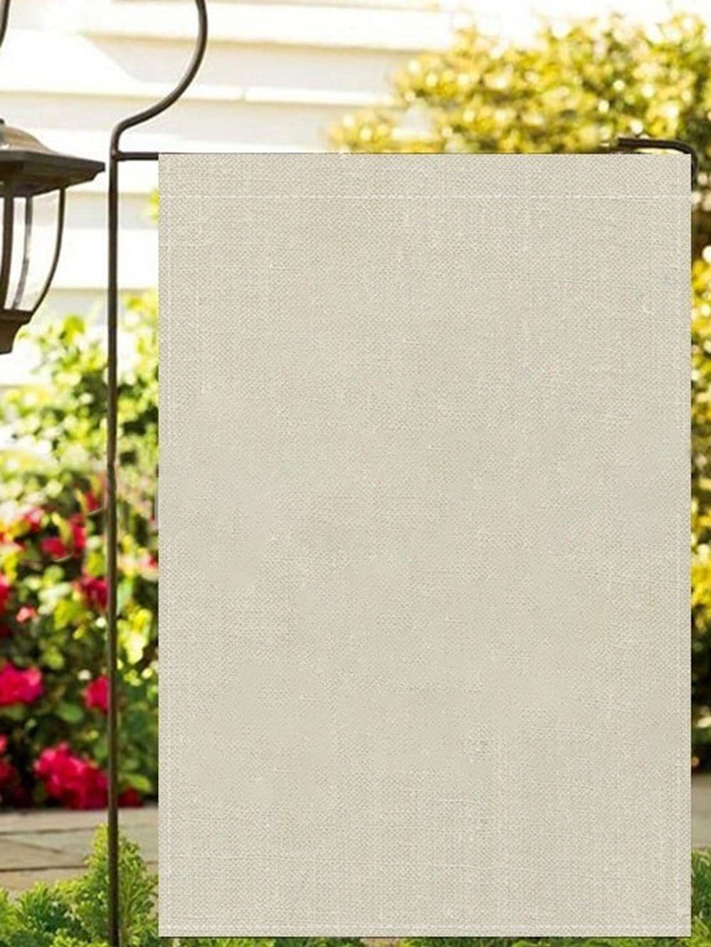 Personalized Beige Garden Flag Kit