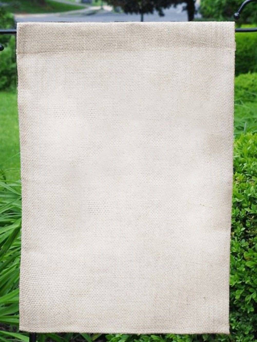 Personalized Beige Garden Flag Kit