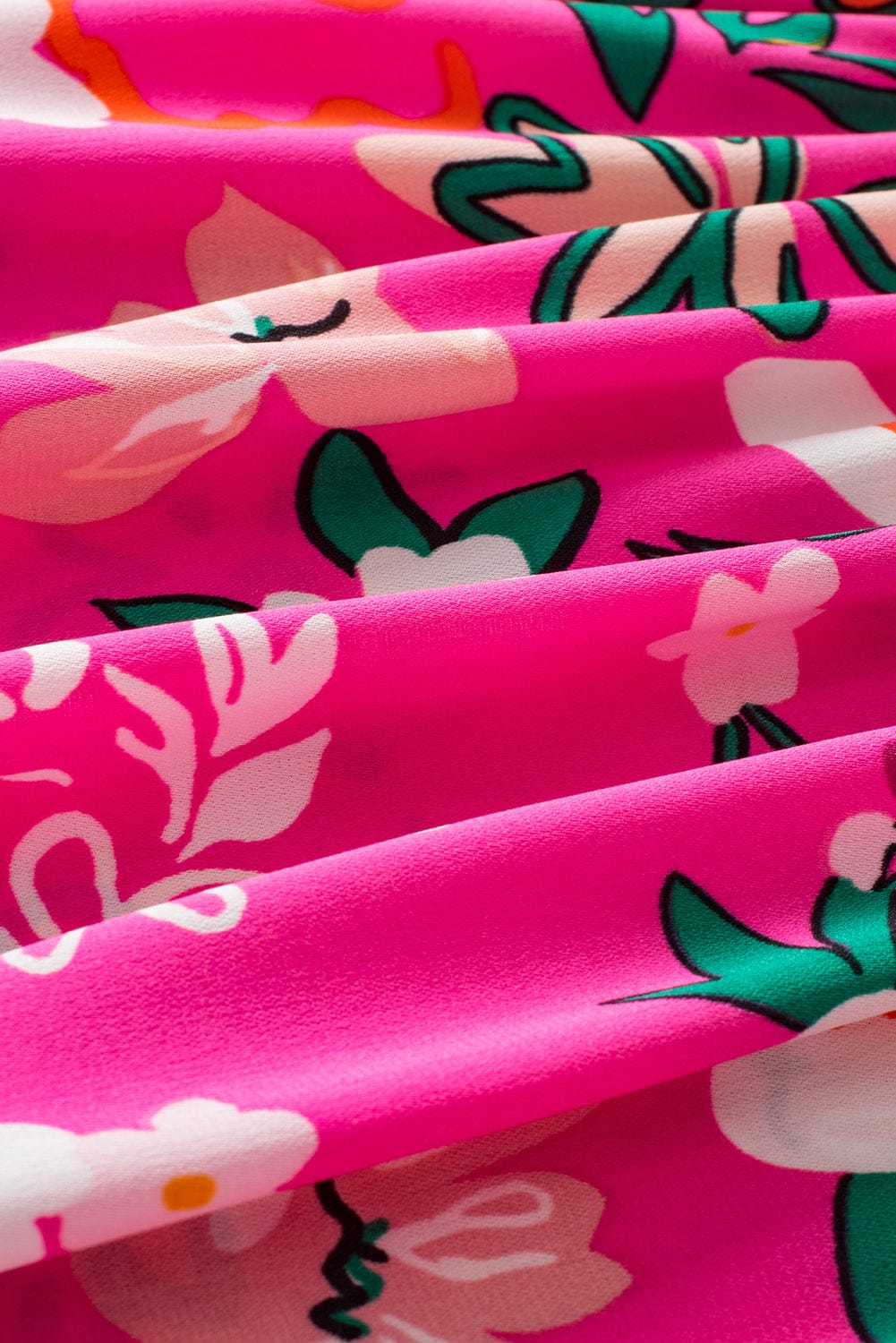 Pink Blossom Smocked Short Sleeve Blouse