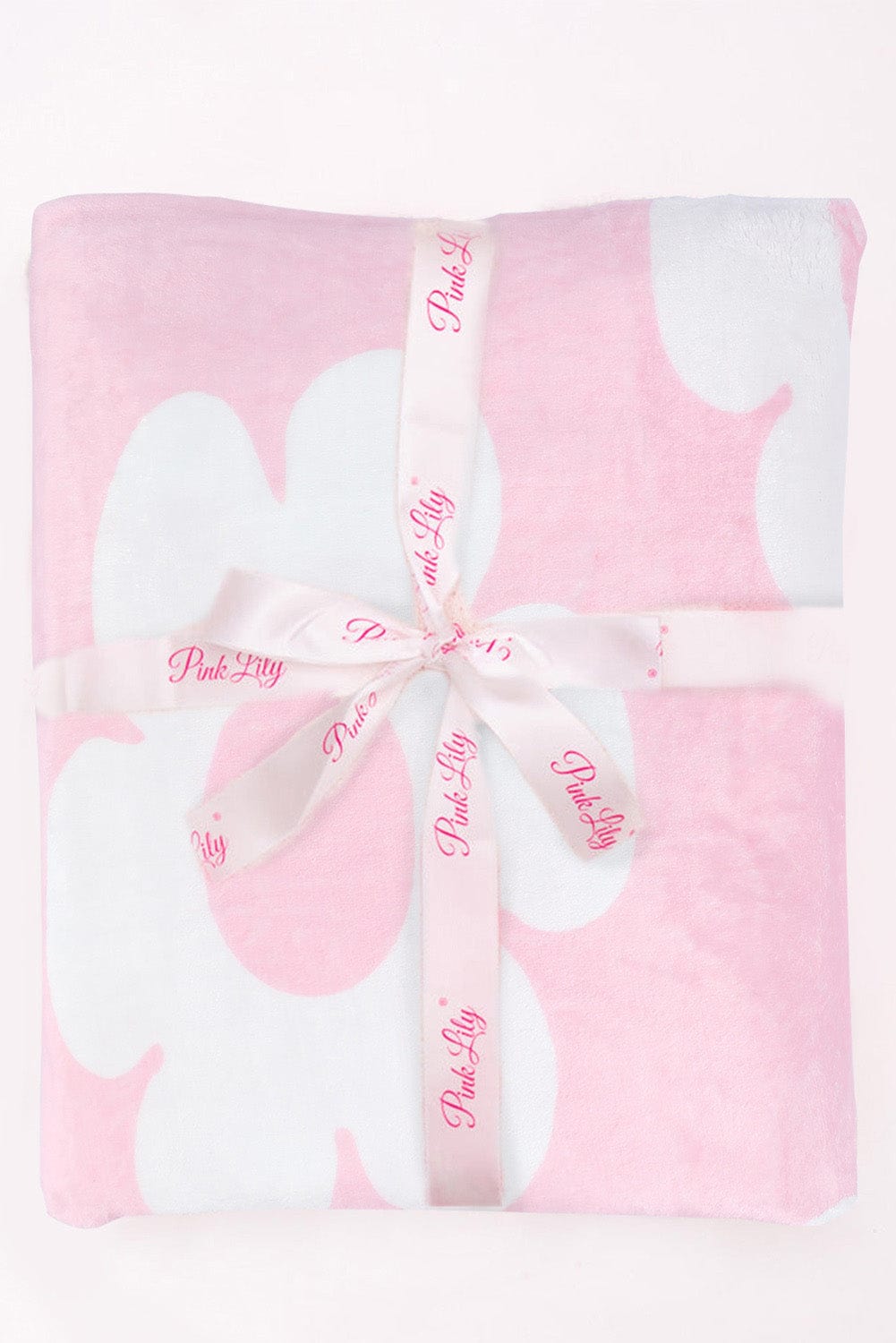 Pink Floral Pattern Square Blanket 76*63cm