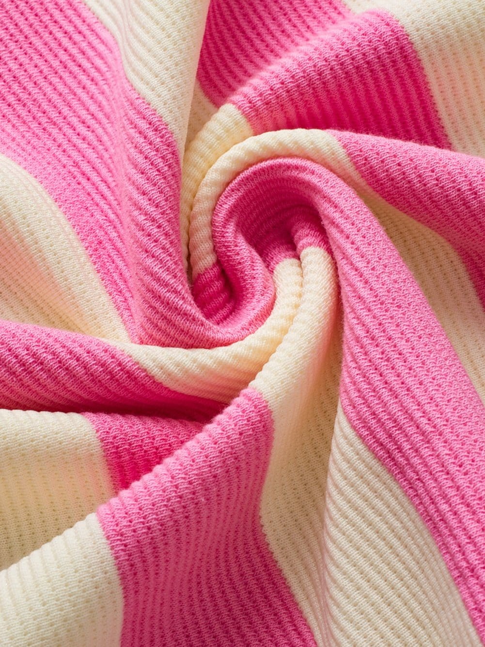 Pink Striped V Neck Collared Cap Sleeve Blouse