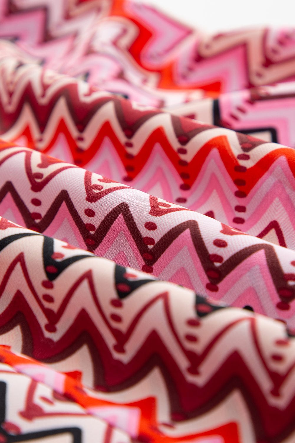 Red Halter Neck Geometric Tribal Print Backless Maxi Dress