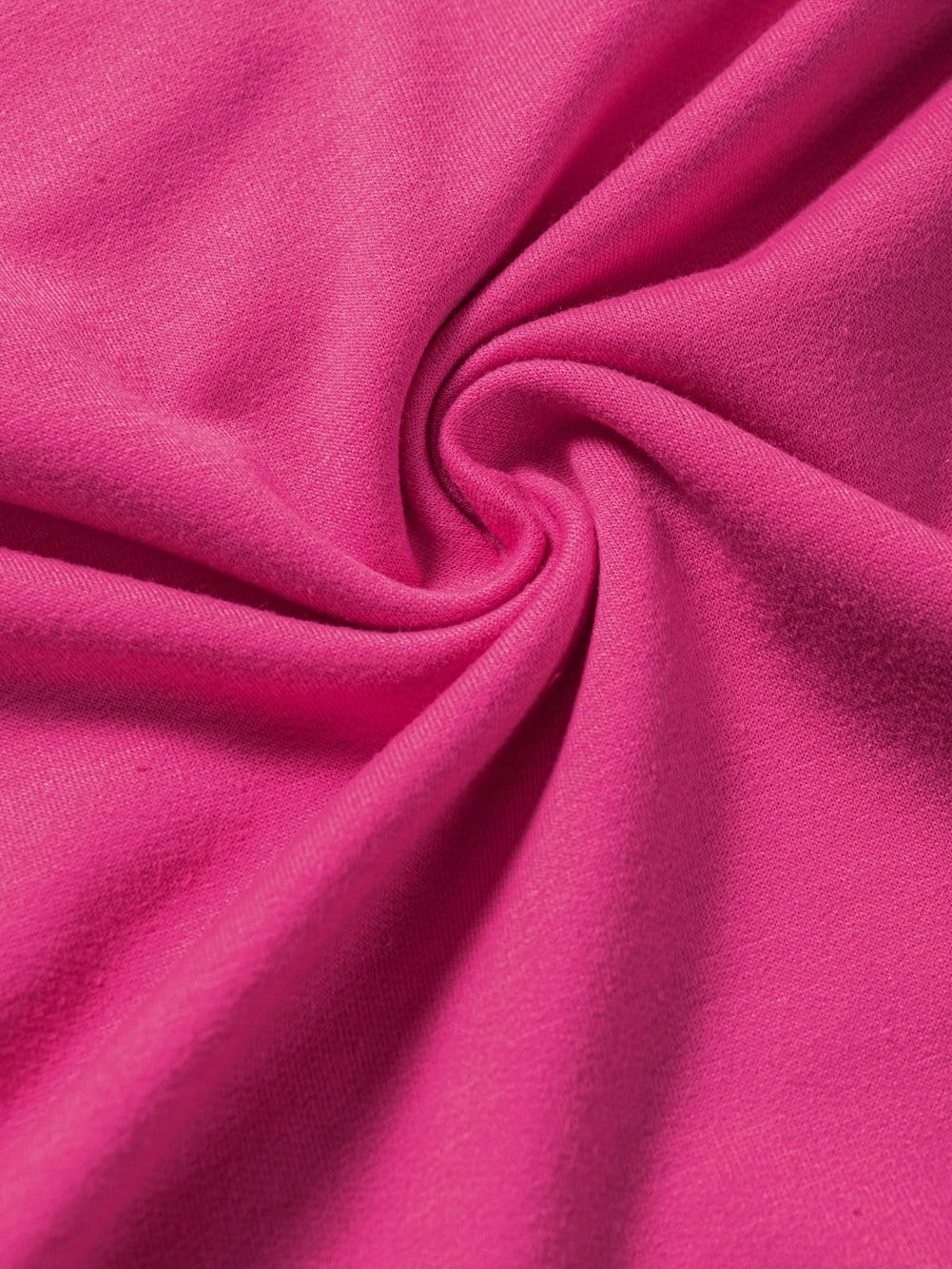 Rose Red Exposed Seam V-Neck Button Detail Tunic Top